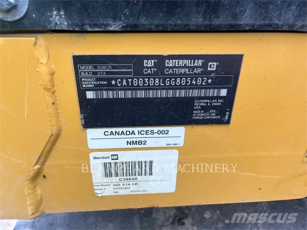 CAT 308-07CR Lánctalpas kotrók