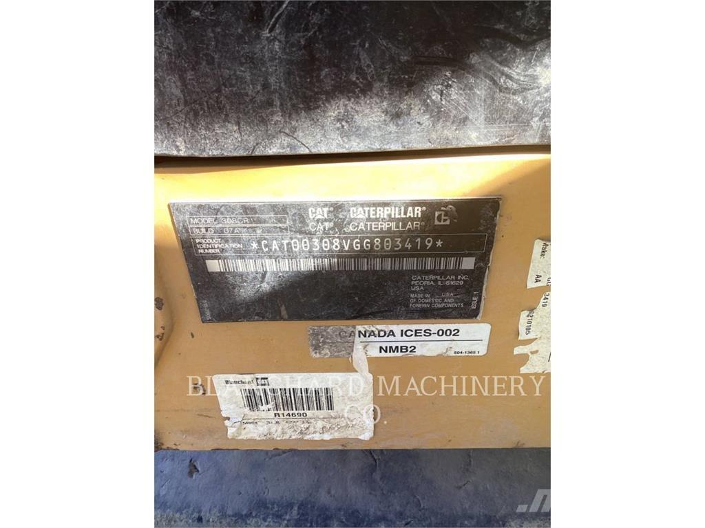 CAT 308CR Lánctalpas kotrók