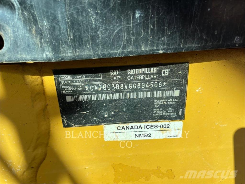 CAT 308CR Lánctalpas kotrók