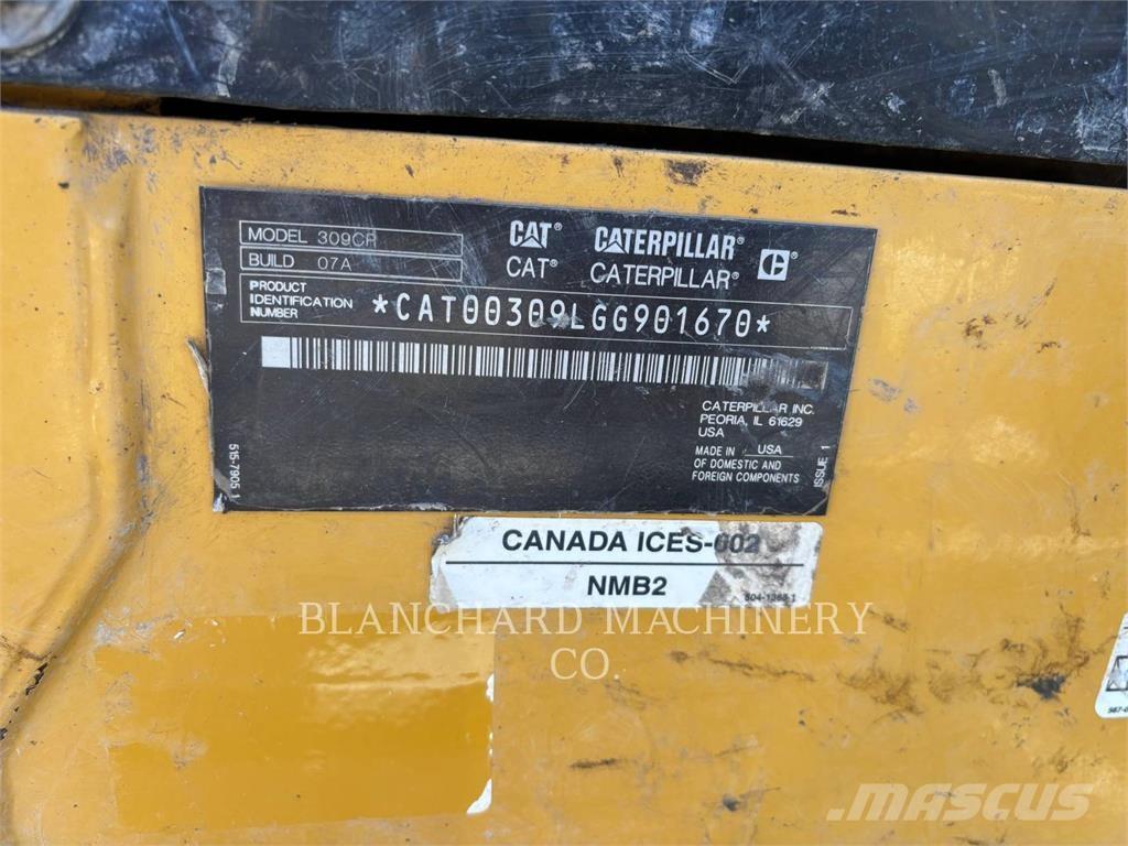 CAT 309CR Lánctalpas kotrók