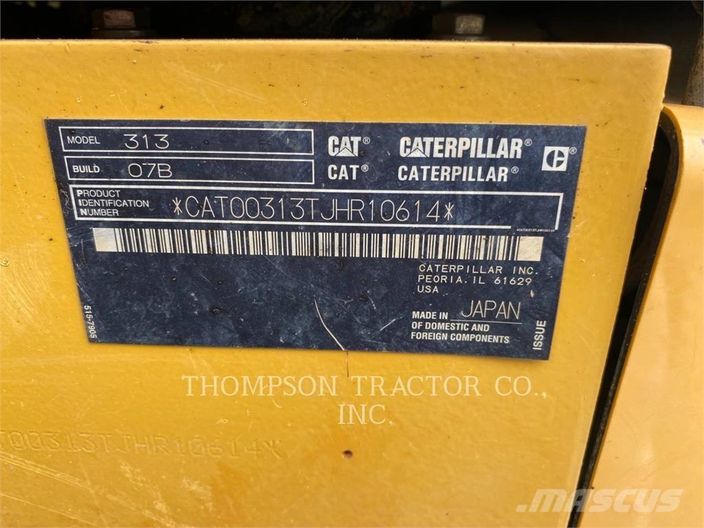 CAT 313 Lánctalpas kotrók
