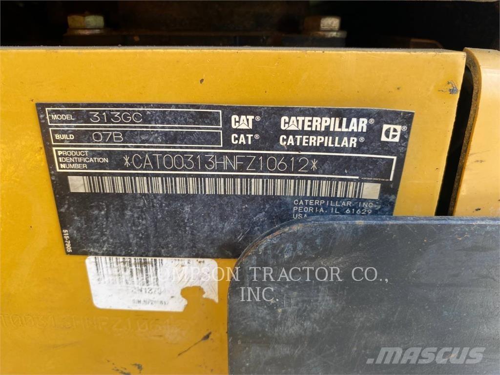 CAT 313GC Lánctalpas kotrók