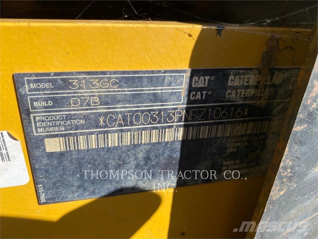 CAT 313GC Lánctalpas kotrók