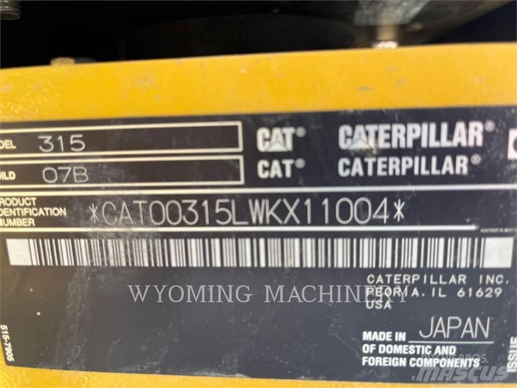 CAT 315 Lánctalpas kotrók