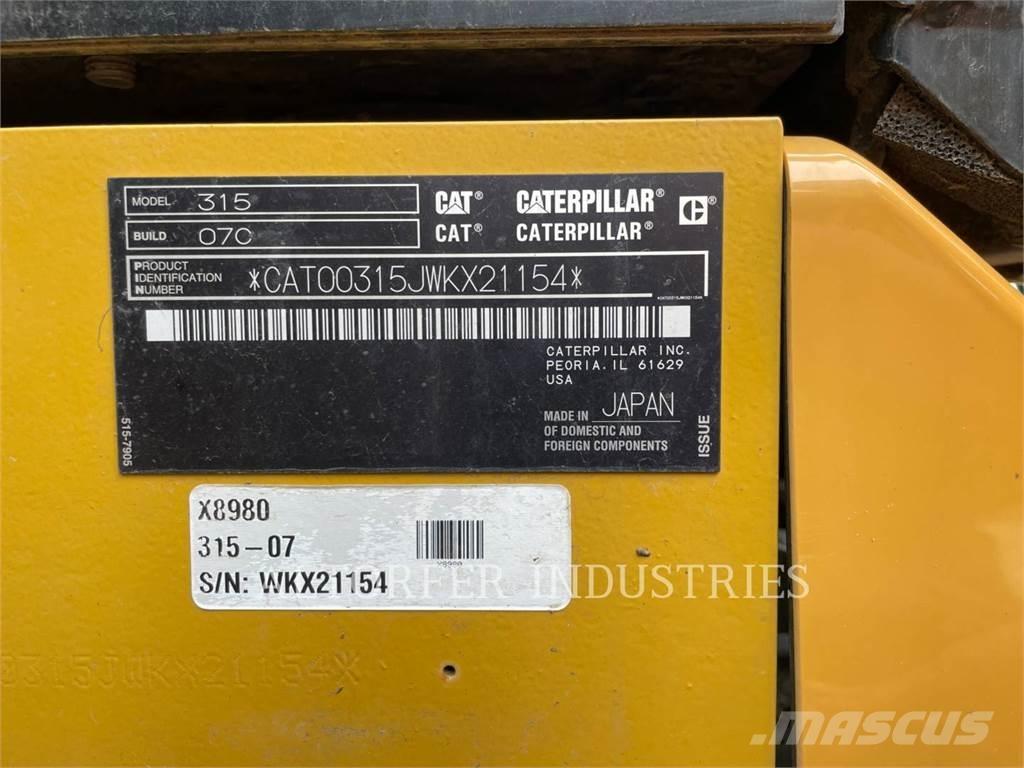 CAT 315-07 Lánctalpas kotrók