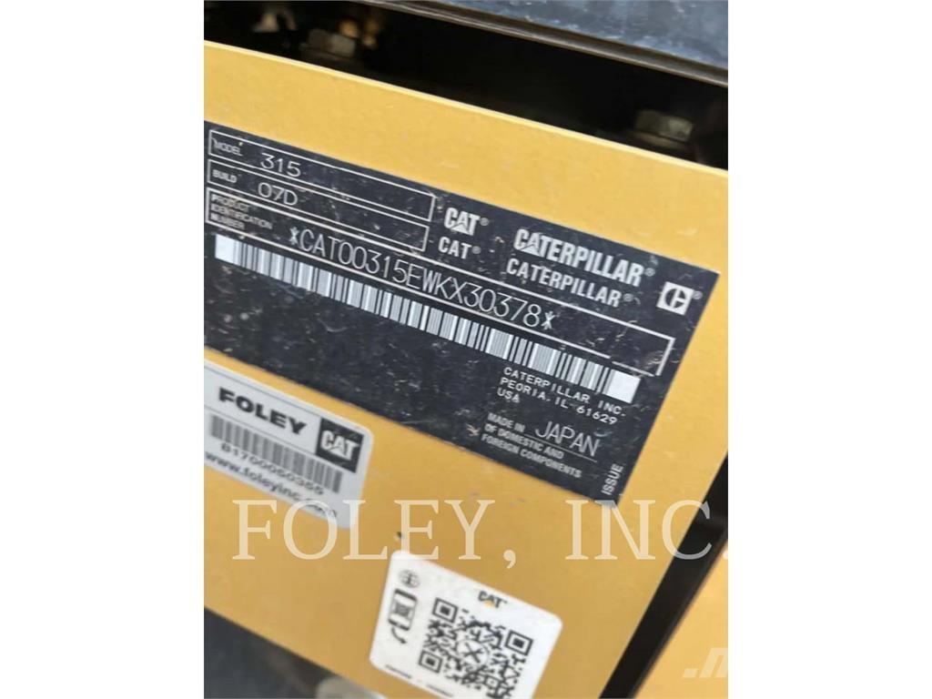 CAT 315-07 Lánctalpas kotrók