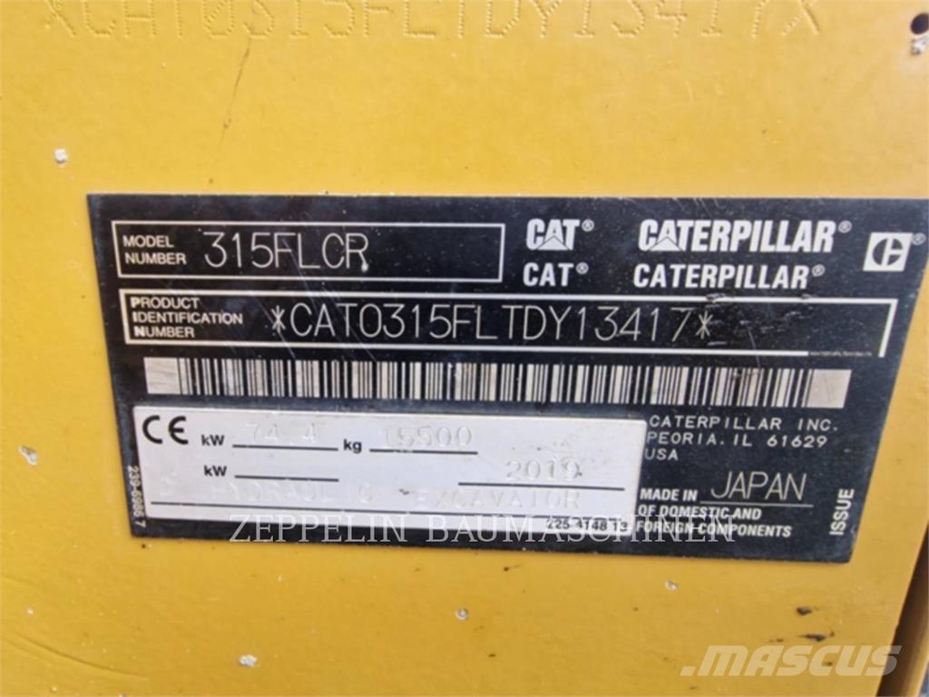 CAT 315FL Lánctalpas kotrók