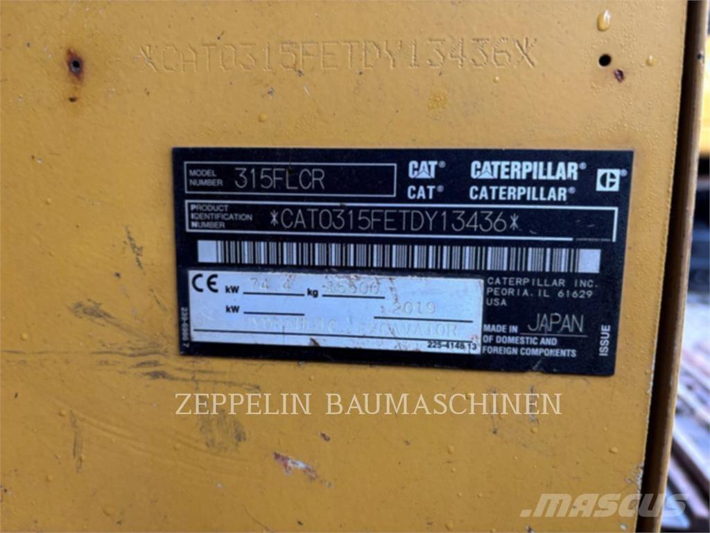 CAT 315FL Lánctalpas kotrók