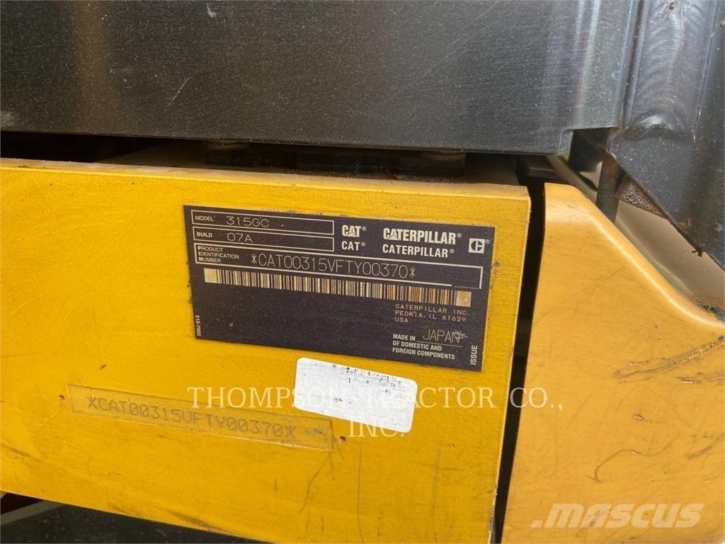 CAT 315GC Lánctalpas kotrók