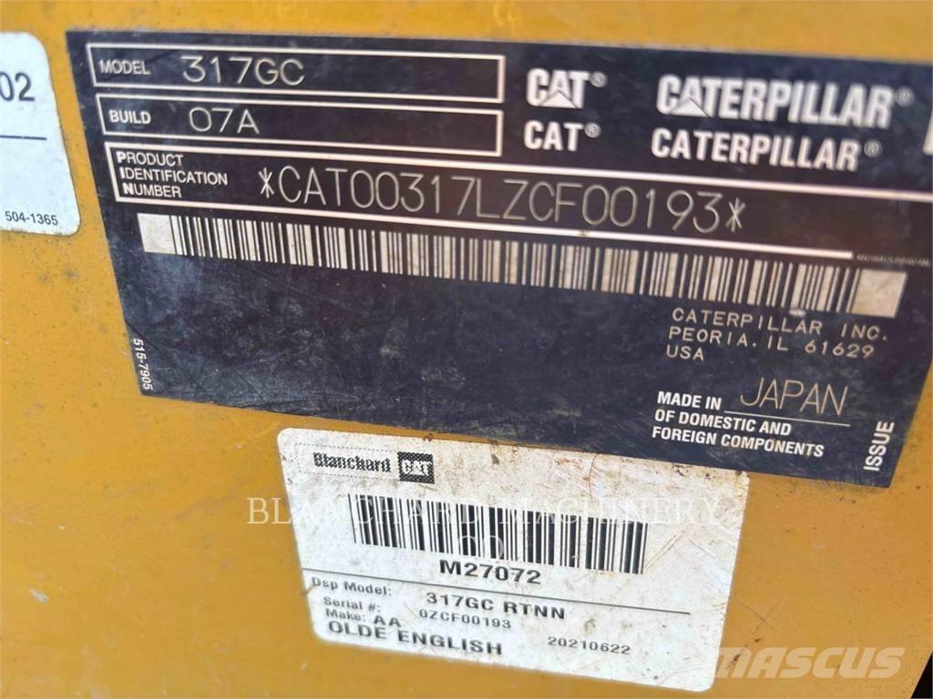 CAT 317 GC Lánctalpas kotrók