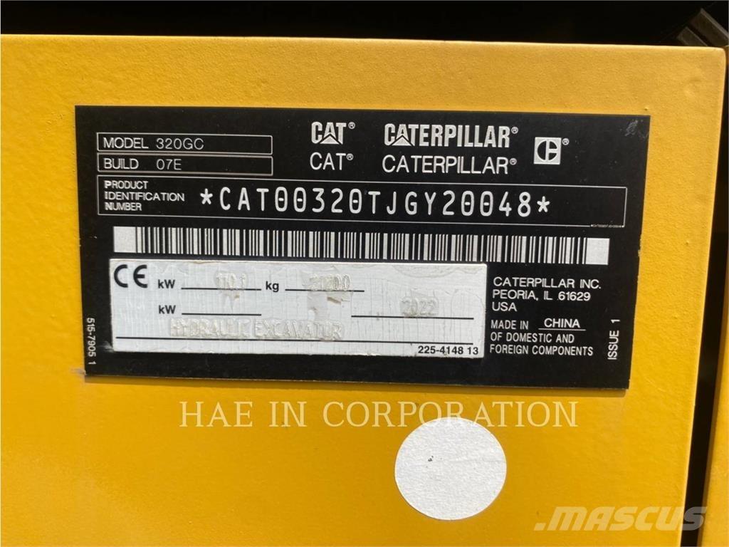 CAT 320-07GC Lánctalpas kotrók