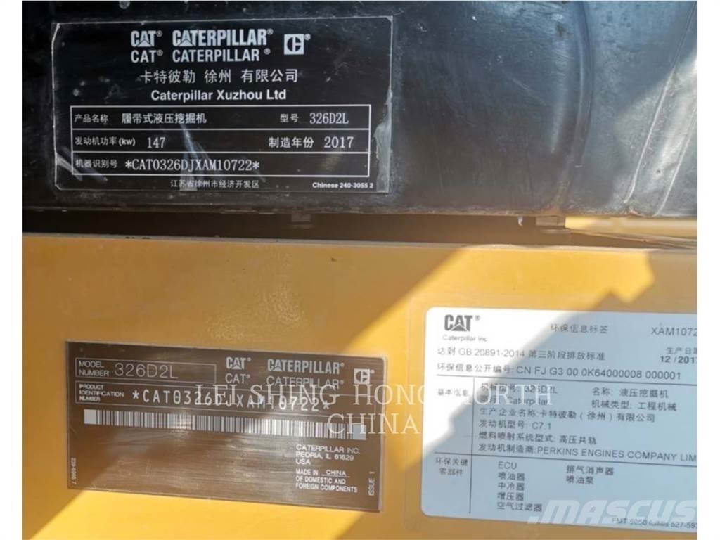 CAT 326D2L Lánctalpas kotrók