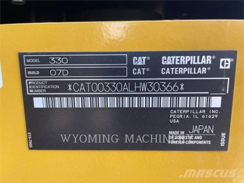 CAT 330 Lánctalpas kotrók