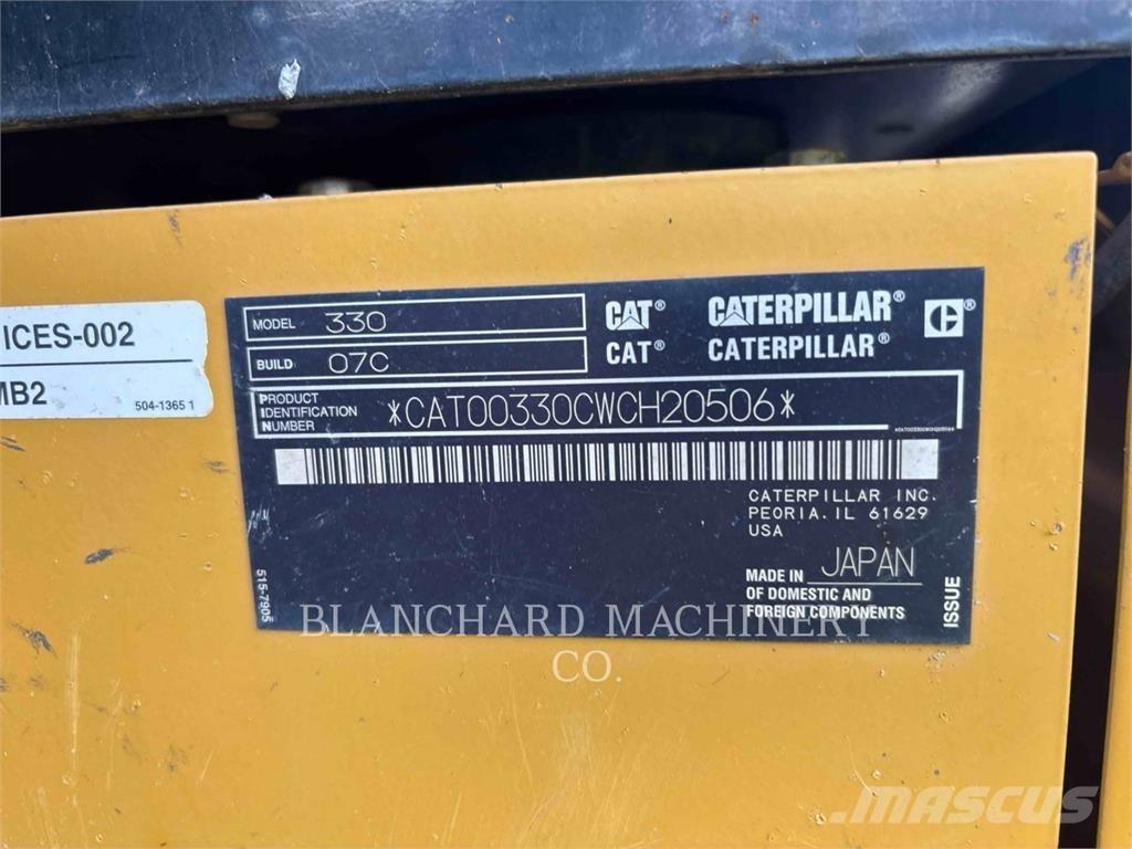CAT 330 Lánctalpas kotrók