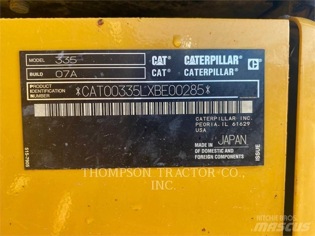 CAT 335 Lánctalpas kotrók