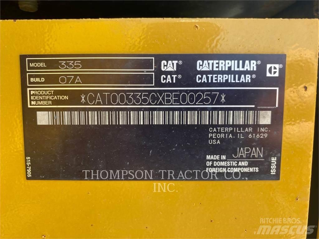 CAT 335 Lánctalpas kotrók
