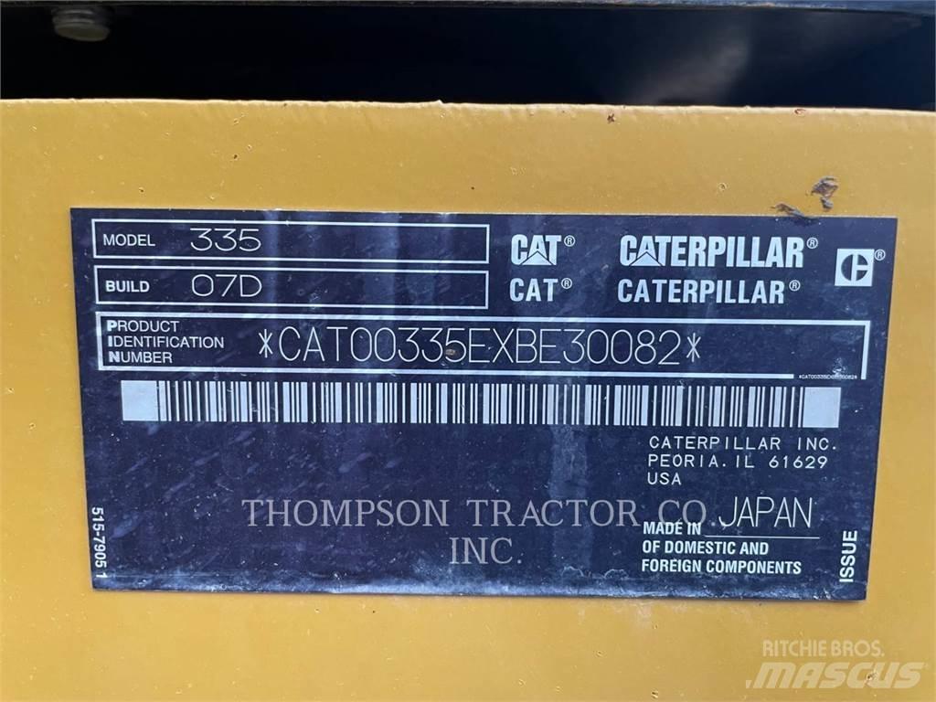 CAT 335 Lánctalpas kotrók