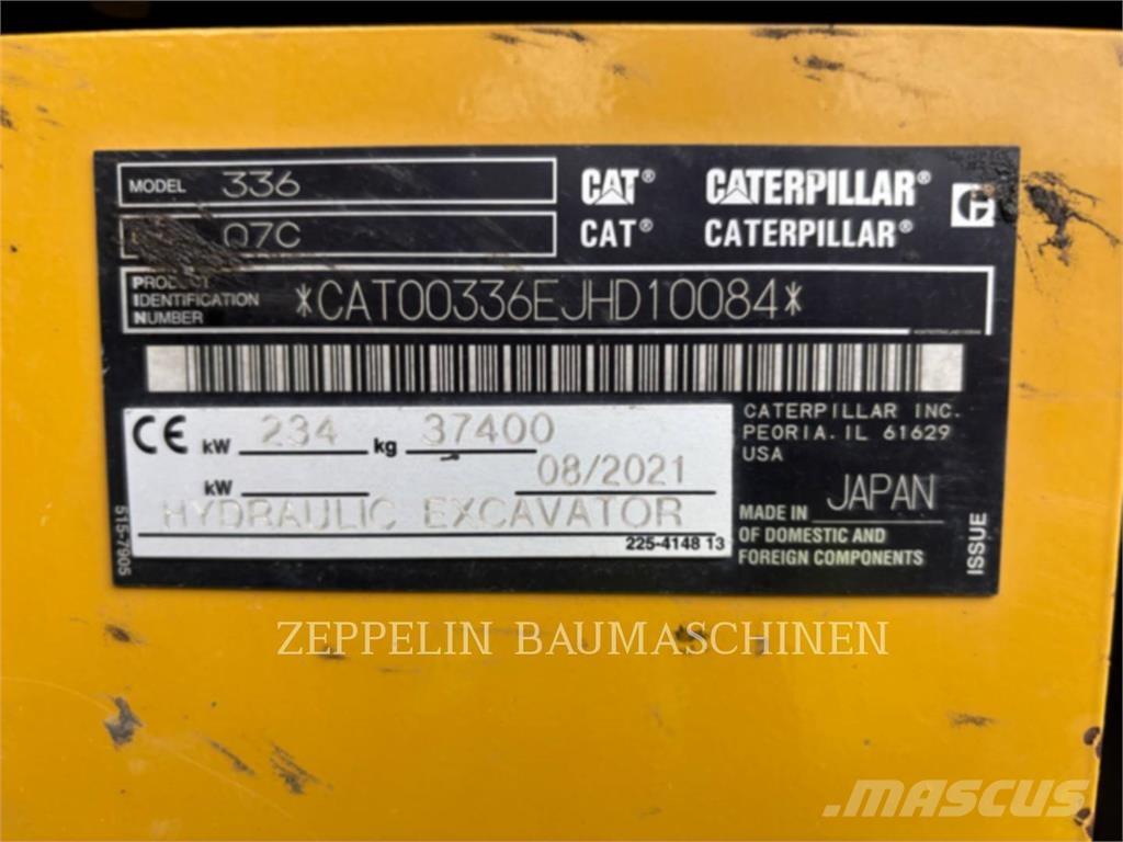 CAT 336-07C Lánctalpas kotrók