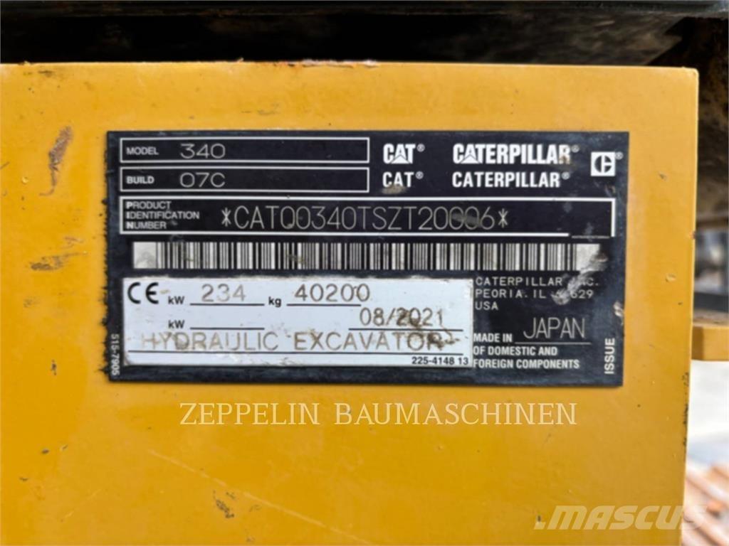 CAT 340-07A Lánctalpas kotrók