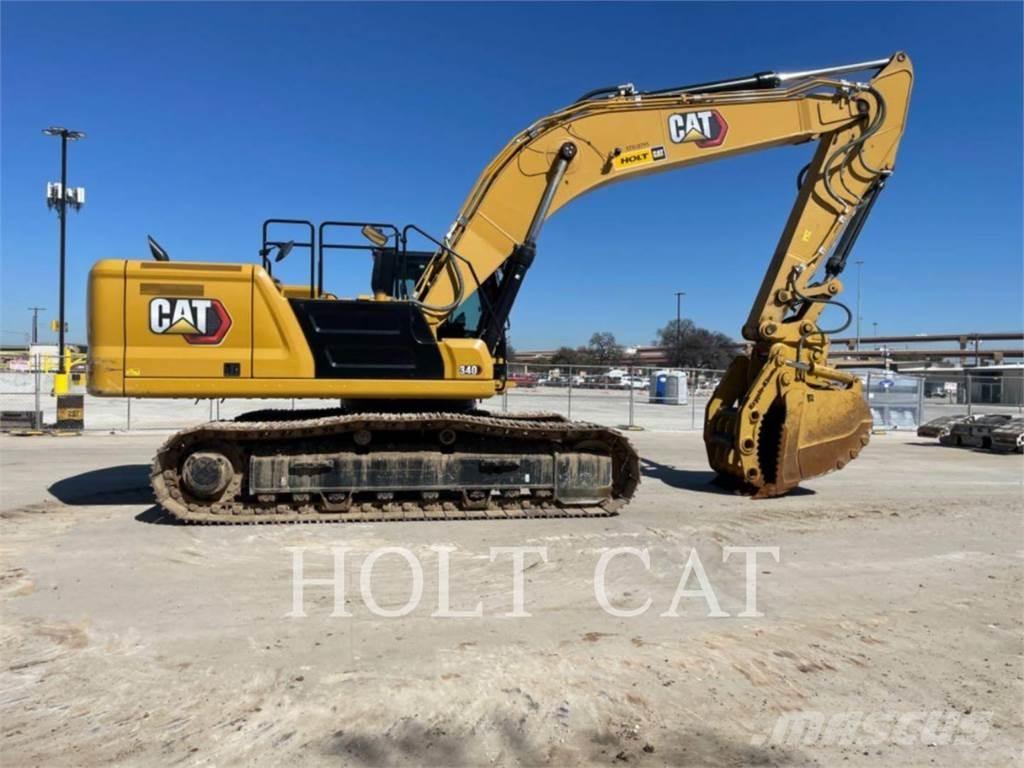 CAT 340 10 TC Gumikerekes homlokrakodók