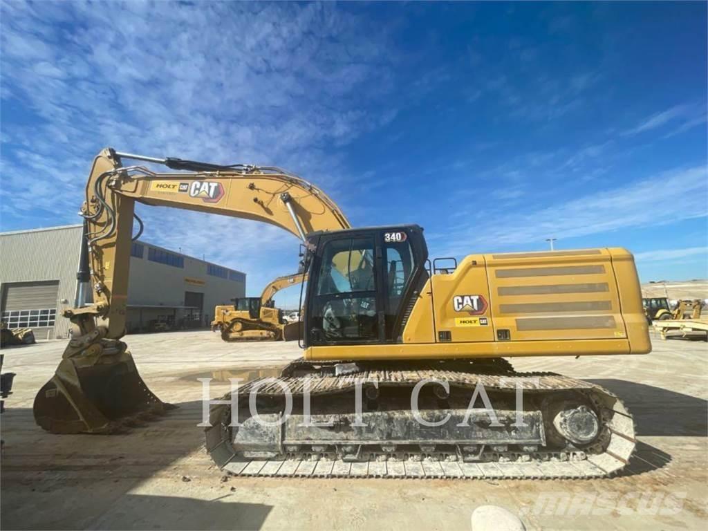 CAT 340 10 TC Gumikerekes homlokrakodók