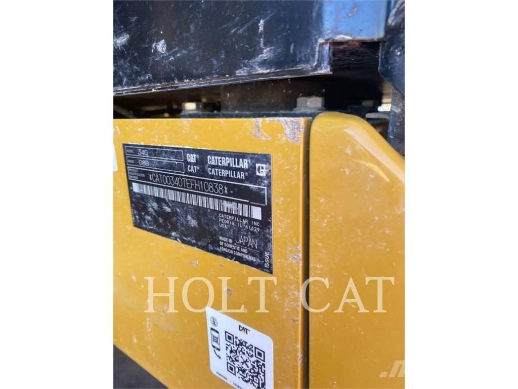 CAT 340 12 TC Gumikerekes homlokrakodók