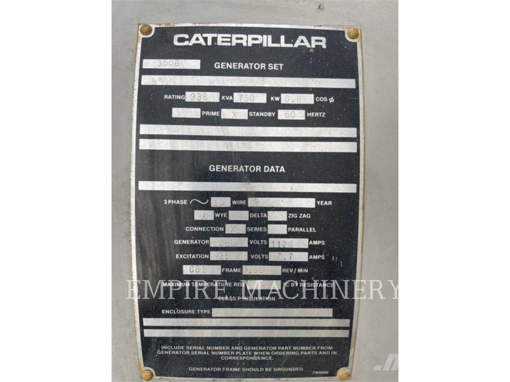 CAT 3508 Dízel áramfejlesztők