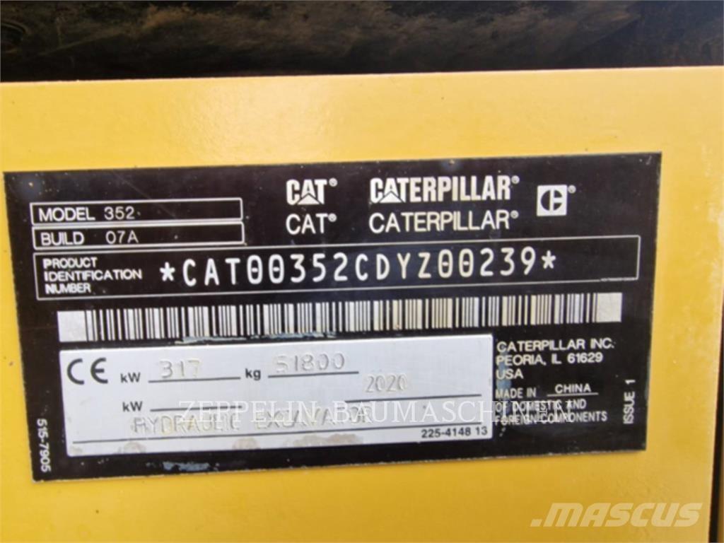 CAT 352-07A Lánctalpas kotrók
