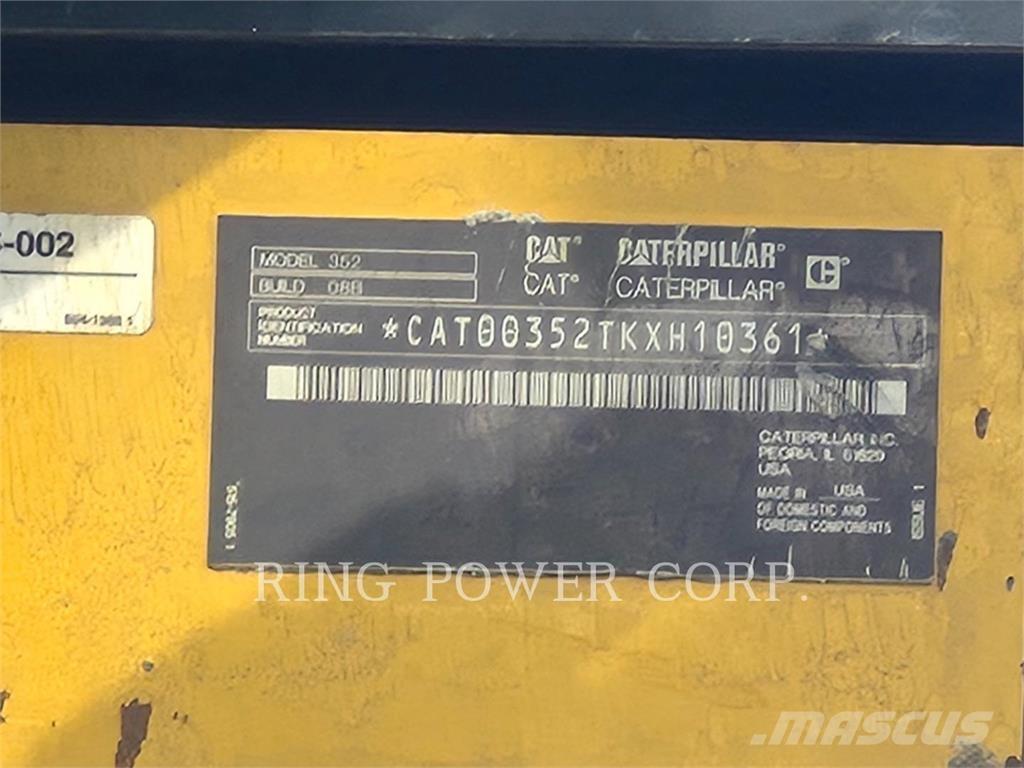 CAT 352-08 Lánctalpas kotrók