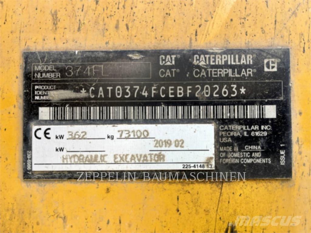 CAT 374FL Lánctalpas kotrók
