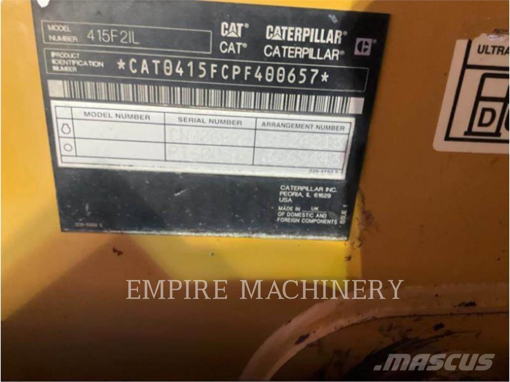 CAT 415F2 IL Gumikerekes homlokrakodók