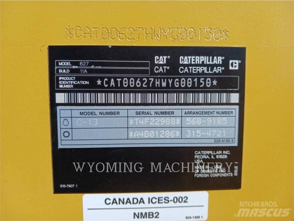 CAT 627 Földnyesők (szkréperek)
