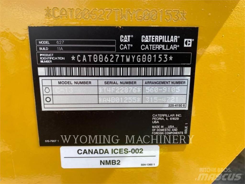 CAT 627 Földnyesők (szkréperek)