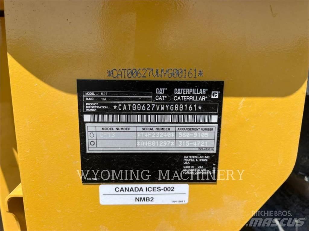 CAT 627 Földnyesők (szkréperek)