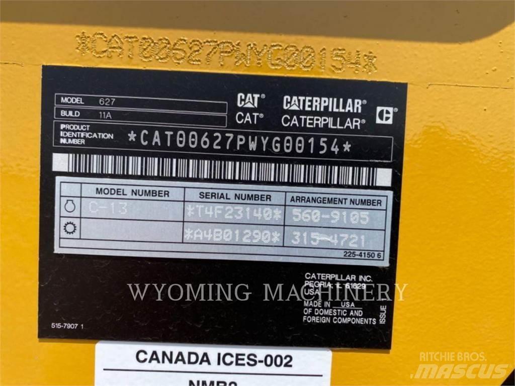 CAT 627 Földnyesők (szkréperek)