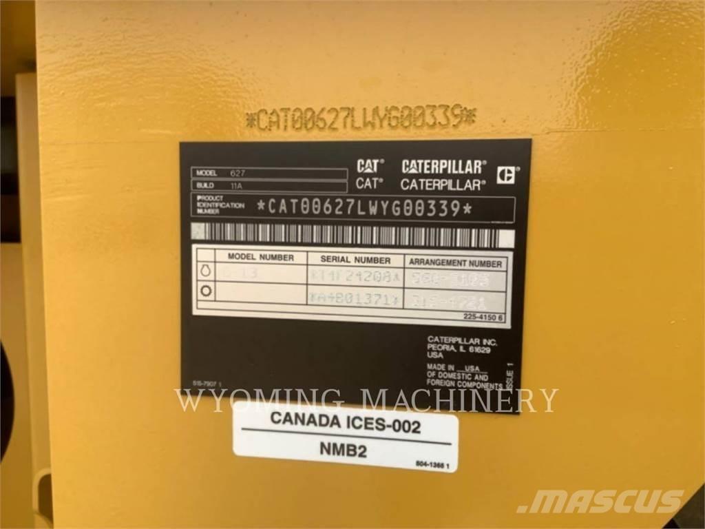 CAT 627 Földnyesők (szkréperek)