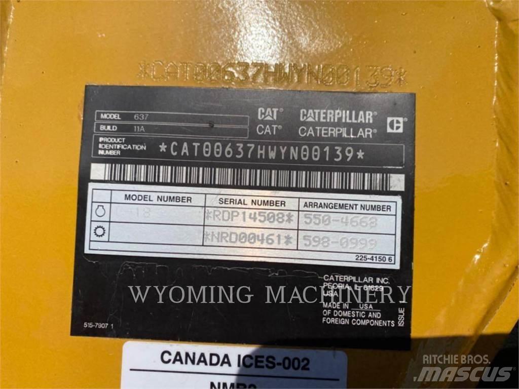 CAT 637 Földnyesők (szkréperek)