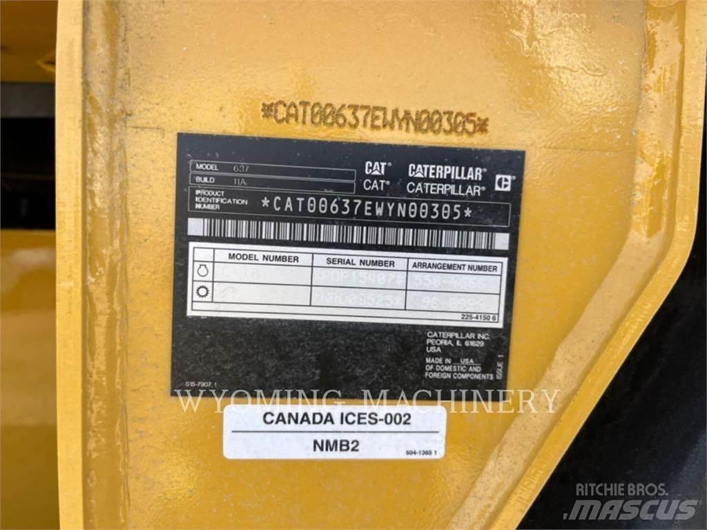 CAT 637 Földnyesők (szkréperek)