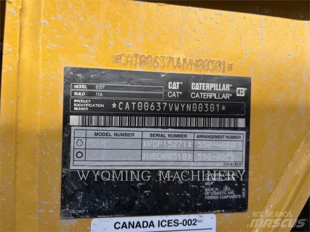 CAT 637 Földnyesők (szkréperek)