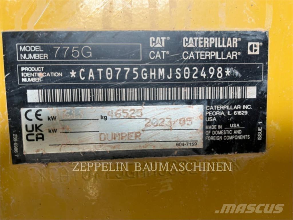 CAT 775G Csuklósdömperek