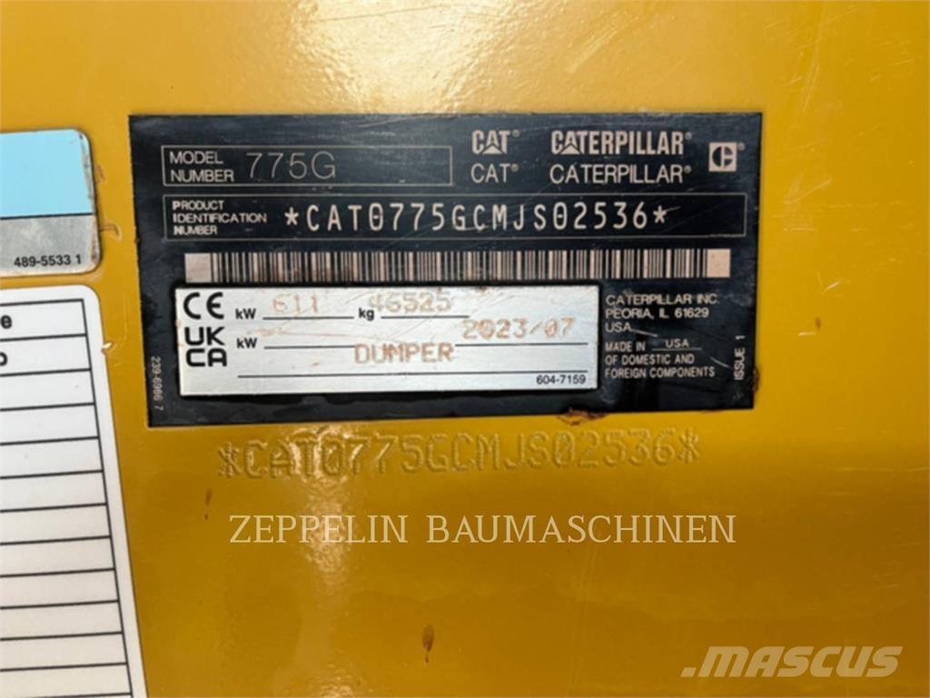 CAT 775G Csuklósdömperek