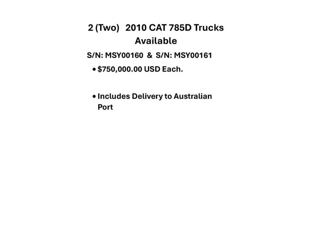 CAT 785D Csuklósdömperek