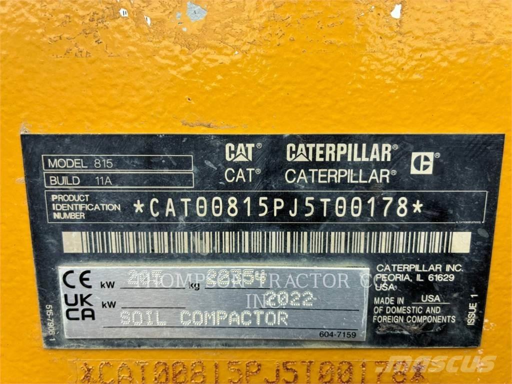 CAT 815 Talajtömörítő gépek