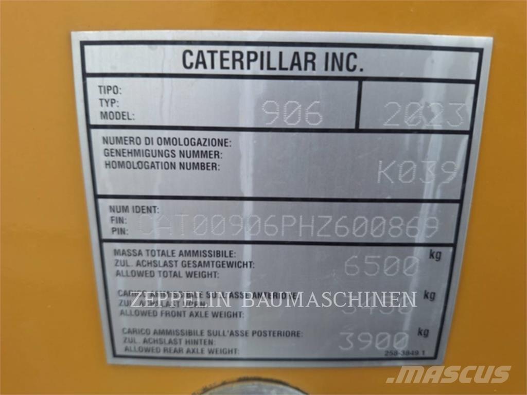 CAT 906-14 Gumikerekes homlokrakodók