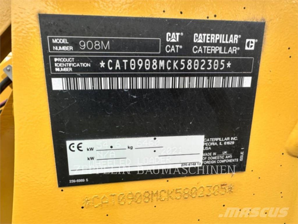 CAT 908M Gumikerekes homlokrakodók