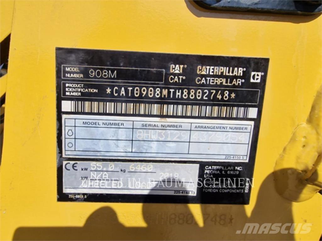 CAT 908M Gumikerekes homlokrakodók