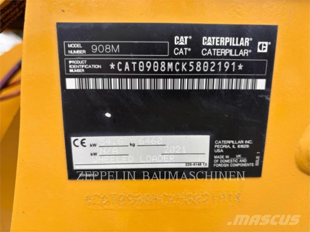CAT 908M Gumikerekes homlokrakodók