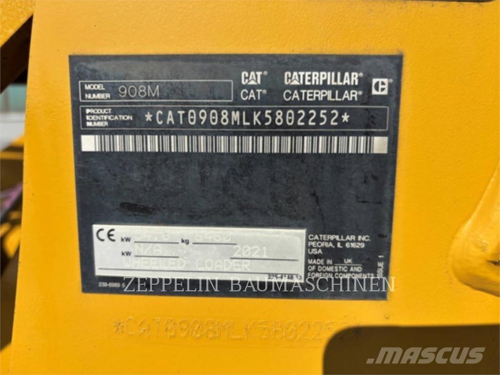 CAT 908M Gumikerekes homlokrakodók