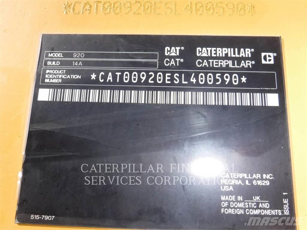 CAT 920-14 Gumikerekes homlokrakodók