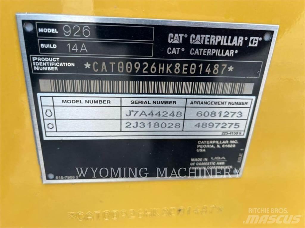 CAT 926 Gumikerekes homlokrakodók
